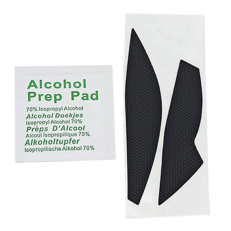 Sweat-Resistant Mouse Side Grip Skins with Skin Skates for Enhanced Control