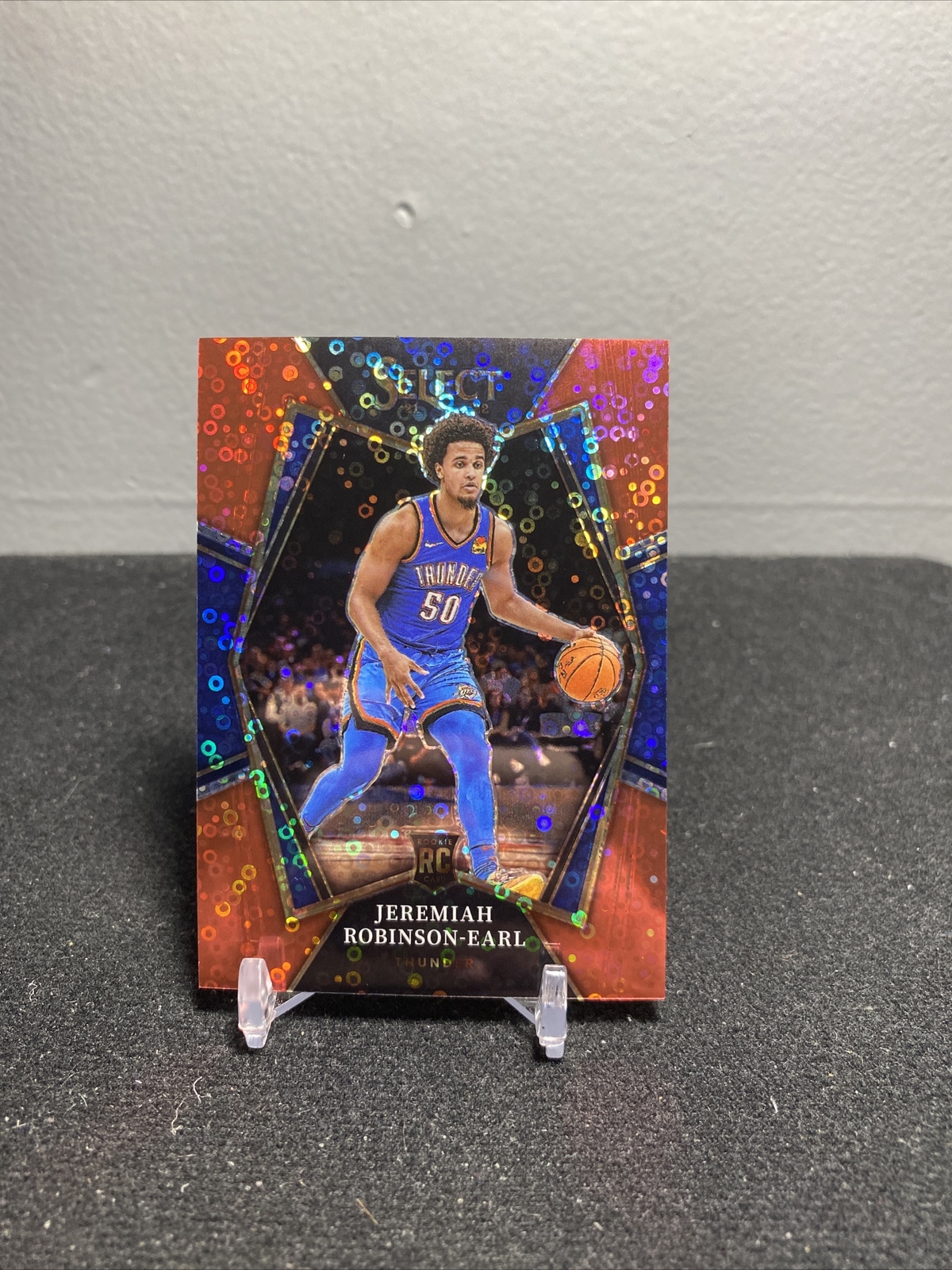 2021-22 Select Jeremiah Robinson-Earl Premier Level Red Disco Prizm RC #46/49