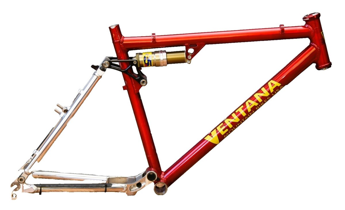 【希少アメリカ製】MTB VENTANA リアサスフレーム＋付属品 26インチ アメリカ製 VENTANA MTB リアサスフレーム 26インチ