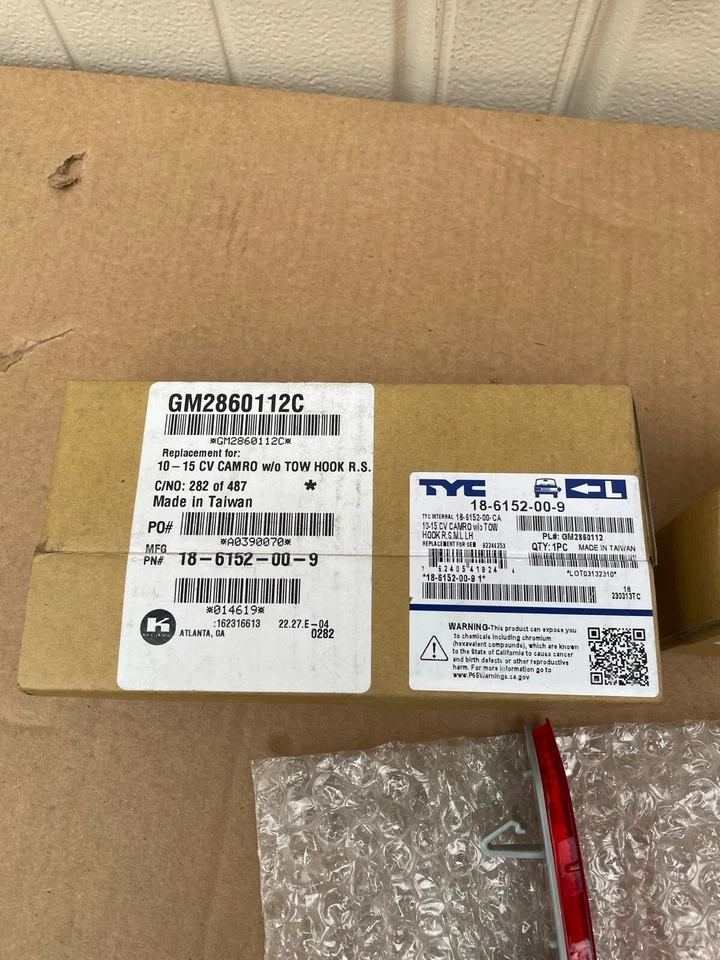 Conjunto de luz marcadora lateral Chevrolet Camaro 10-15 - regular izquierda/derecha tyc. A171 Foto 4 de 4