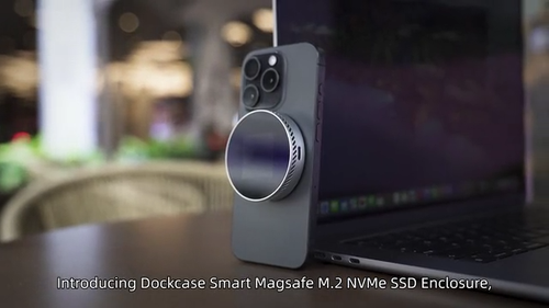Dockcase Smart Magsafe M.2 NVMe SSD Enclosure with LCD Display - Video 1 of 1