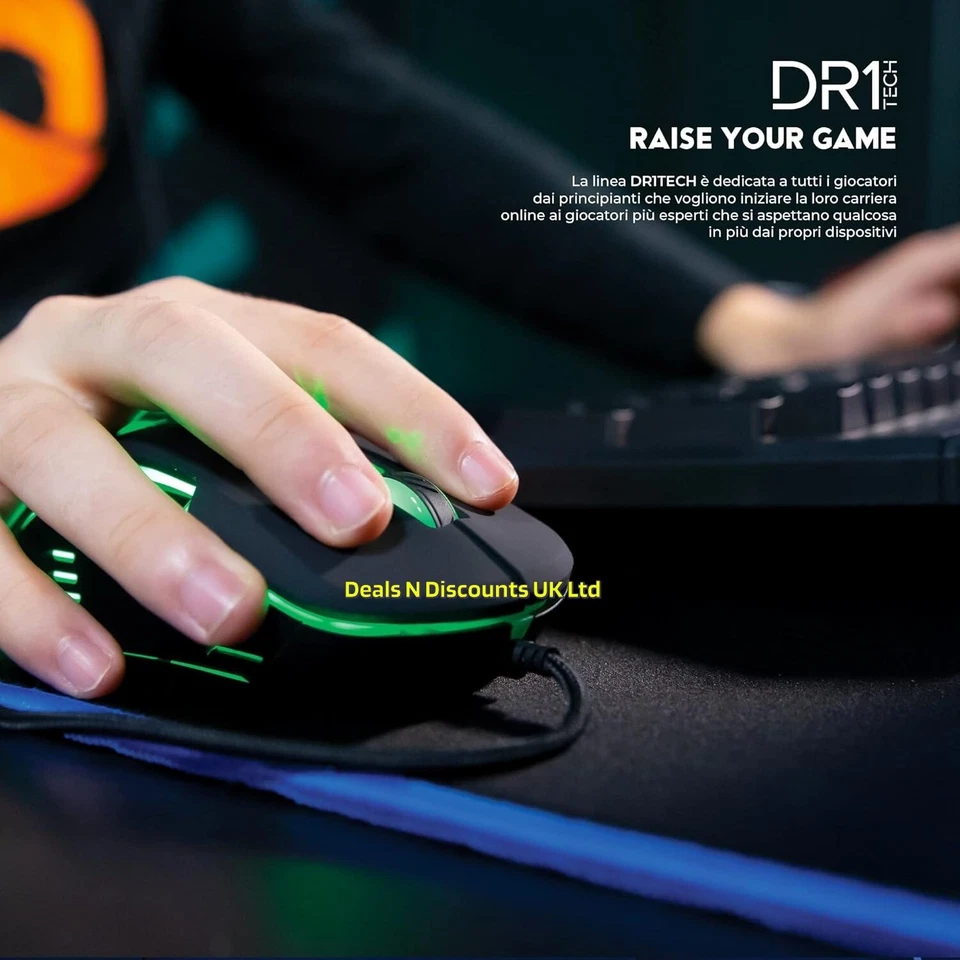 Gaming Mouse DR1TECH Hunter Professional USB 9 Buttons 4200 DPI Sealed - Image 3 of 4