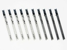 BOSCH Pack of 10 Jig Saw Blades 3-5/8 in 10-TPI Clean Wood Cutting U-Shank U101B