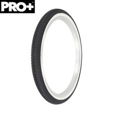 BMX Bicycle Bike Tire 20" x 1.75" Black/WHITE SIDE WALL P1064 PRO 