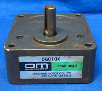ORIENTAL MOTOR GEAR HEAD  MODEL 5GC18K  18:1 RATIO