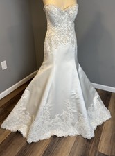 David Tutera For Mon Cheri Isidore Cream Wedding Dress size 8
