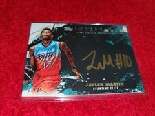 2021-22 TOPPS INCEPTION OVERTIME JAYLEN MARTIN RC GOLD AUTO SIGNATURE CARD 03/25