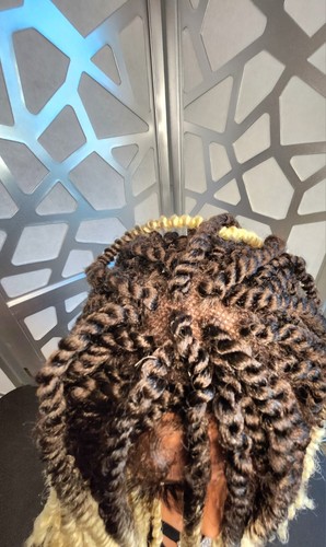 Dreadlock Wig Twist Wig Blonde Wig Free Parting Wig 4x4 Lace Wig Braided Wig - Picture 4 of 11