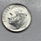 1955 Roosevelt Dime 90% Silver 10c US Coin