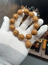 China Olive Dentoliva Hand Carved   of Enlightenment Bracelet 1水晶橄榄核手工雕刻悟道手串