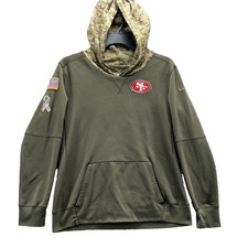 Nike On Field NFL Hoodie Boy's Large SF 49ers Salute to Service Veterans USA