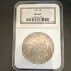 1890 Morgan Silver Dollar $1 NGC MS64  Uncirculated KM#110