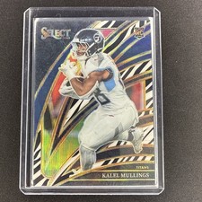 2025 Select #227 Kalel Mullings Zebra Shock Club Level Titans Case Hit SSP