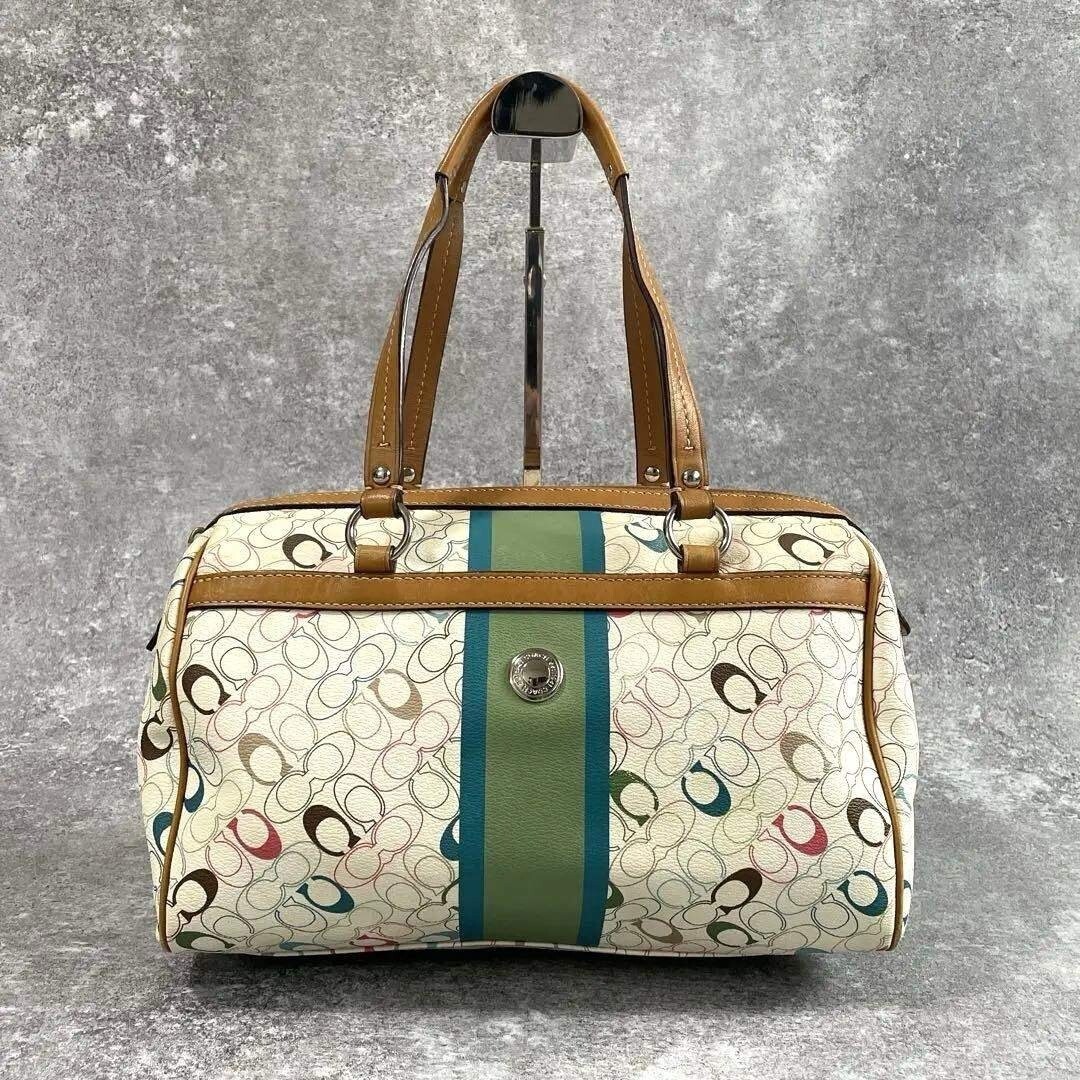 COACH Mini Boston Bag Signature Multicolor Y2K Vintag… - Gem