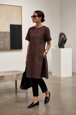 NWOT MARNI Archival Geometric Triangle Tunic Midi Top IT 42