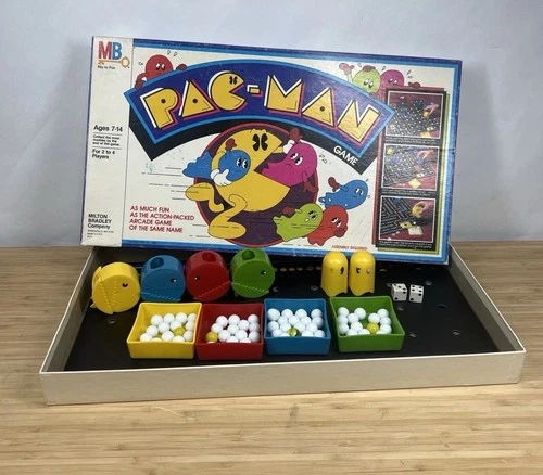 VTG PacMan Board Game Original Box Milton Bradley 1980 Near Complete 4216