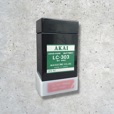 AKAI LC-303 Battery 6V 3AH LEAD-ACID Akku Batterie