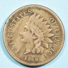 1860 Copper Nickel C/N Indian Head Cent Penny ~ VF VERY FINE ~ US Type Coin