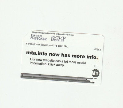 MTA info now has more info new website more information collectible card