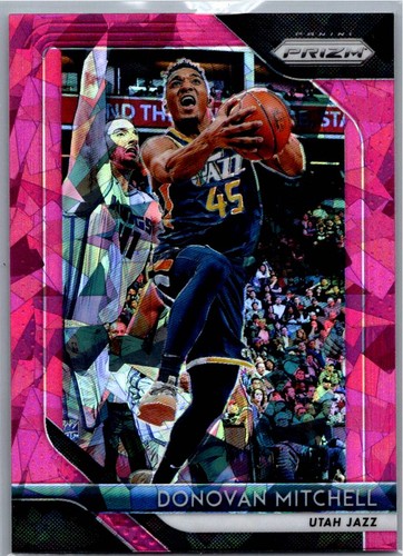 2018-19 Panini Prizm #143 Donovan Mitchell Prizms Pink Ice