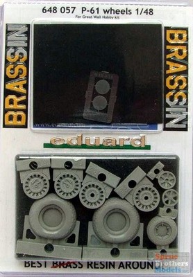 EDU648057 1:48 Eduard Brassin P-61 Black Widow Wheels (GWH kit) #648057