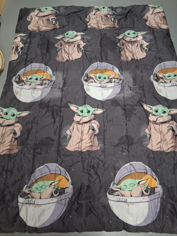 STAR WARS Gray Classic Logo Reversible Comforter TWIN Microfiber SuperSoft 84x60