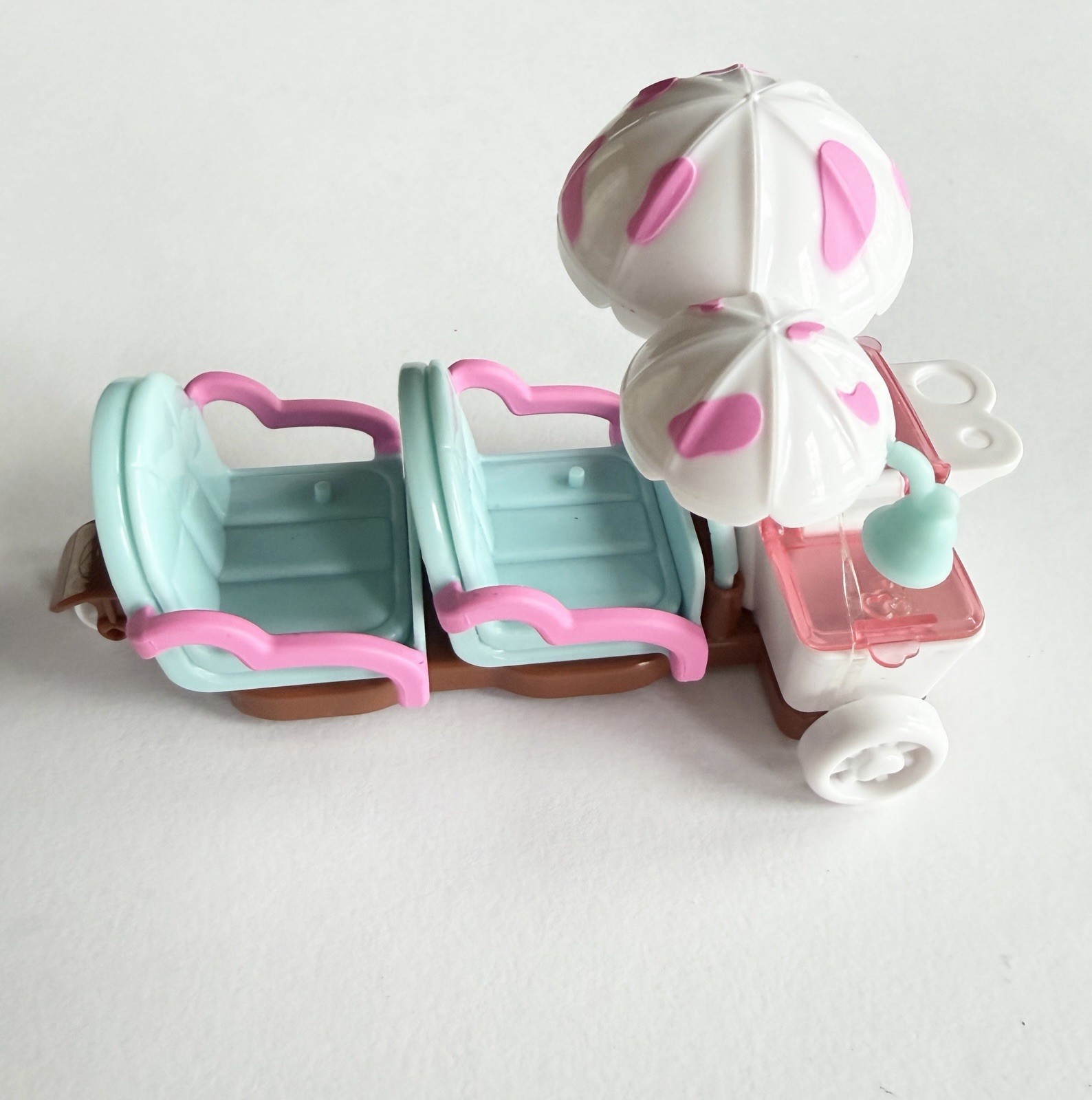 Twozies Moose Ice Cream Cart And Row Boat Baby Pet Lot