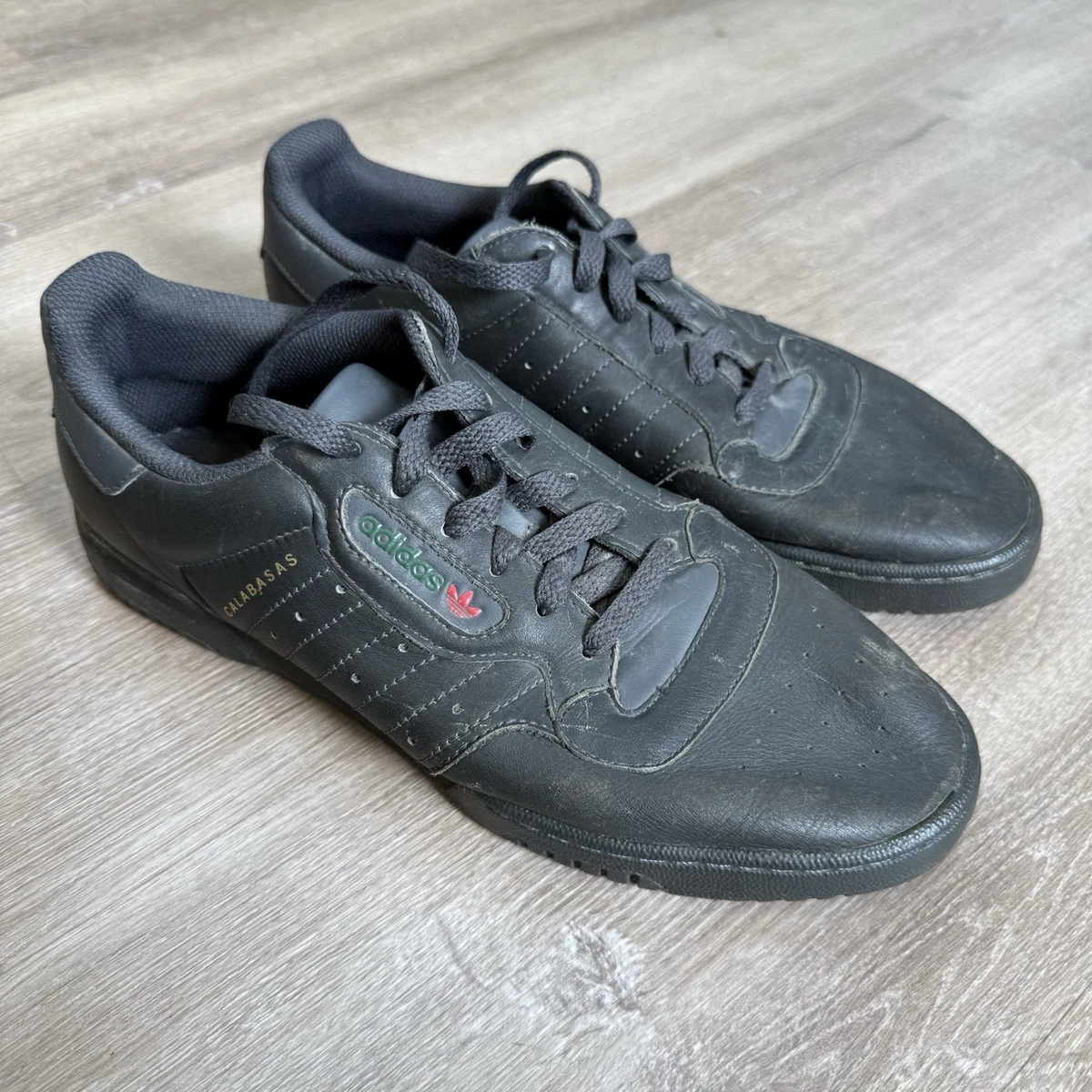 adidas gazelle silver green womens ADIDAS YEEZY POWERPHASE CALABASAS CORE BLACK SNEAKERS EU 38 ⅔ UK 5.5 US 6