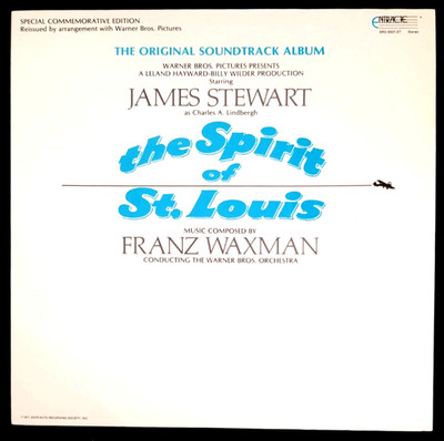 The Spirit of St. Louis Soundtrack LP Franz Waxman Entr'acte ERS 6507-ST 1977