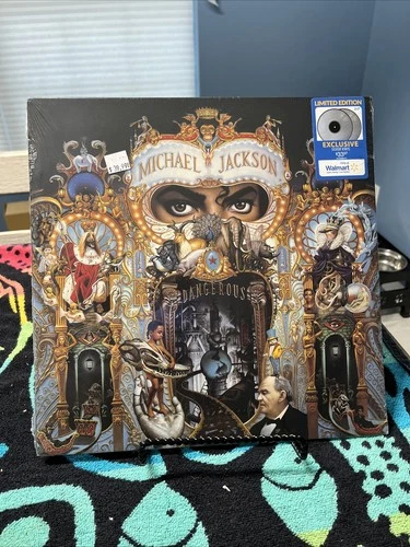 Michael Jackson Dangerous LP Vinyl Record Walmart Exclusive Silver Sealed Vinyl