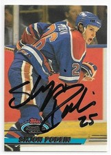SHJON PODEIN Autographed Signed 1993-94 TSC Hockey card #474 Edmonton Oilers