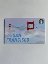 Starbucks Card - San Francisco - Golden Gate Bridge and Fog