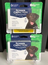 PetArmor CapAction Flea Tabs for Dogs 25 Pounds 6 6 Count exp 08/27