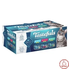 Blue Buffalo Tastefuls Natural Flaked Wet Cat Food Variety Pack - Tuna, Chick...