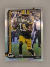 2025 Topps Chrome Jayden Reed #107 Refractor Packers SP - PACK TO SLEEVE