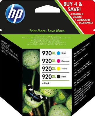 4er Orig. HP 920 XL - C2N92AE Tintenpatronen Set Satz OFFICEJET 6000 6500A 7000