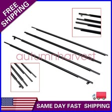 4pcs New For Toyota Venza 09-16 Chrome Outside Window Moulding Weatherstrip Seal