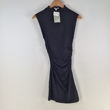 NEW H&M womens bodycon dress size XS black bodycon stretch sleeveless 124877