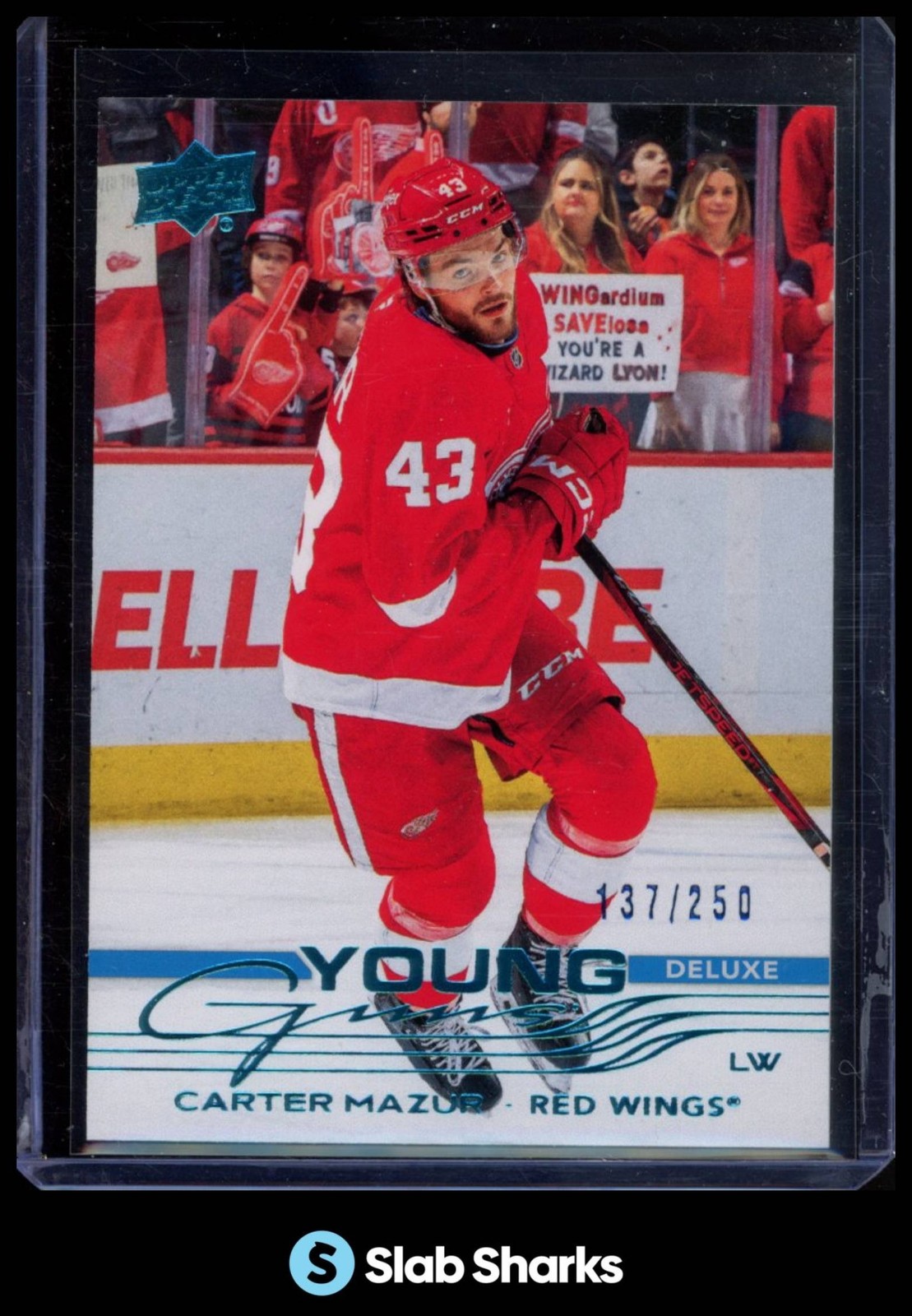 2025 UPPER DECK SERIES 1 #204 CARTER MAZUR DELUXE YOUNG GUNS RC ROOKIE /250