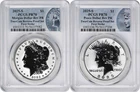 2025-S Morgan and Peace Silver Dollar Reverse Proof PR70 FS PCGS Special Label