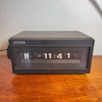 SONY 置き時計 DT-10 NO DUTY| SONY DT-10 Flip Clock Brown Retro Timer 60Hz Tested Japan