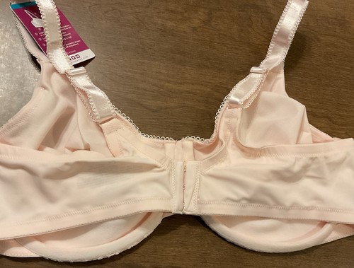 Olga Luxury Lift Full Coverage Lace Underwire Bra 35063 Pink Size 42D NWT - Picture 4 of 6
