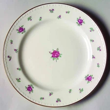 Homer Laughlin  Rambler Rose  Dessert Pie Pla 224812