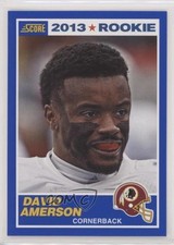 2013 Score 2013 Rookie Blue David Amerson #348 2k3