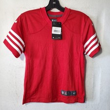 San Francisco 49ers Jersey Youths Small Blank Jersey Nike On Field Red NWT