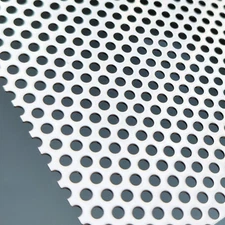 Perforated Stainless Steel Sheet, Perforated Metal Sheet 11.8" x 11.8" Stainless