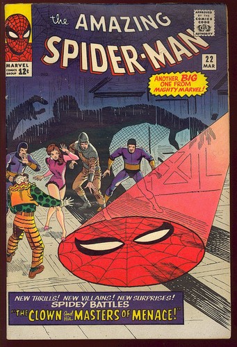 Amazing Spider-Man #22 schöner unrestaurierter Silver Age Superheld Marvel Comic 1965 FN