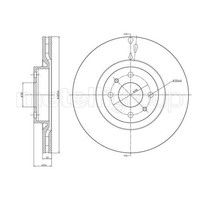 Metelli 2X Bremsscheibe Vorne Ø284 Mm BelüFtet FüR Fiat Bravo Ii 198 1.4 T-Jet