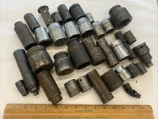 Lot of NAPA, APEX,  MITOLOY, Impact etc. Sockets, 3/8, 1/2, 3/4, Drive, sh6919