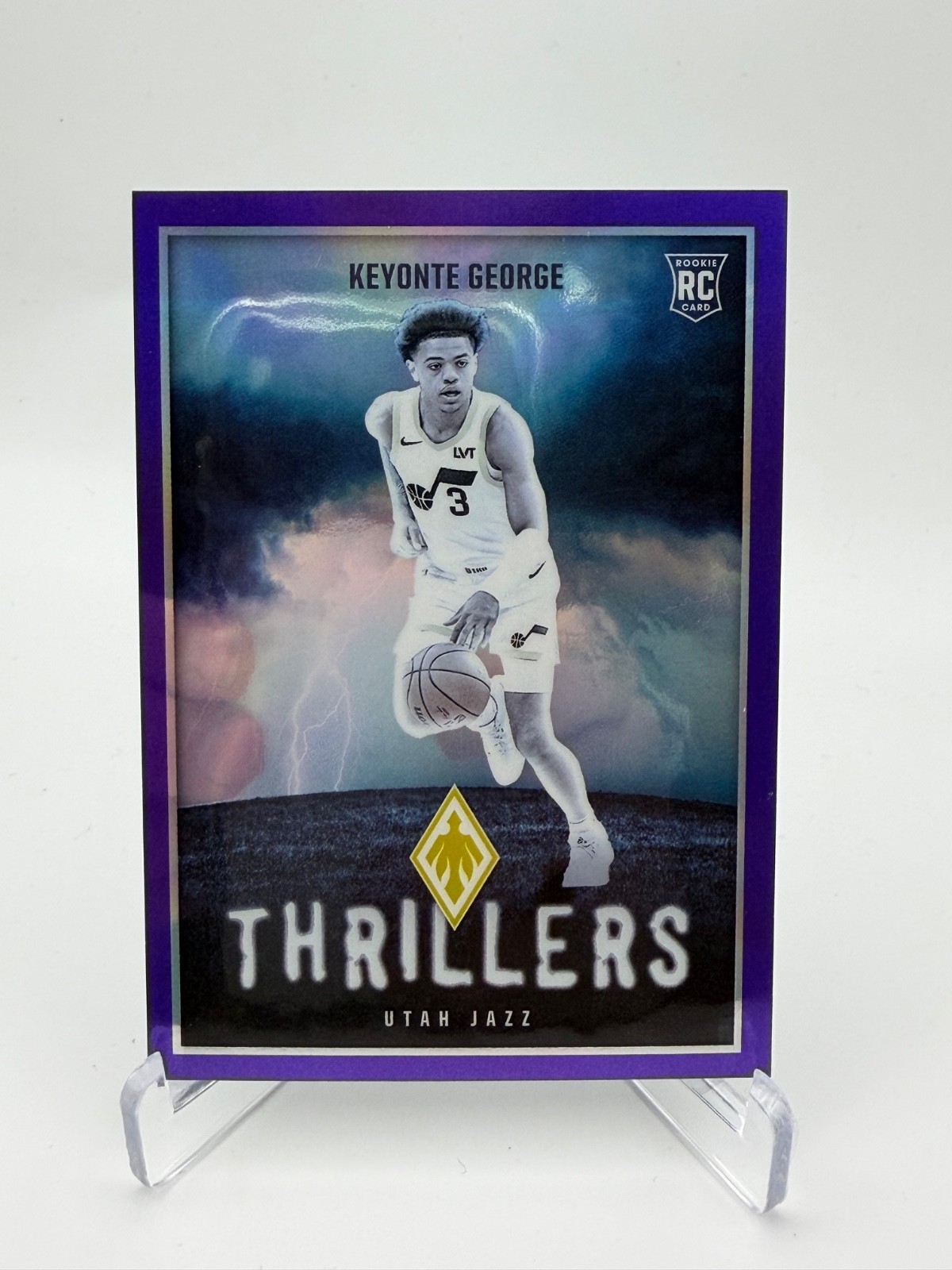 2023-24 Panini Phoenix - Thrillers Keyonte George #1 Purple /75 (RC)